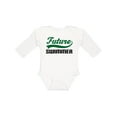 thumbnail image 1 of Inktastic Future Swimmer Boys Long Sleeve Baby Bodysuit, 1 of 5