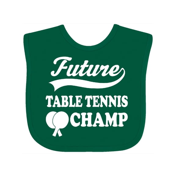 Inktastic Future Table Tennis Champ Boys or Girls Baby Bib