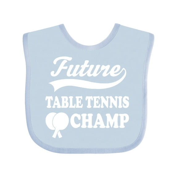 Inktastic Future Table Tennis Champ Boys or Girls Baby Bib