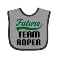 thumbnail image 1 of Inktastic Future Team Roper Boys Baby Bib, 1 of 4