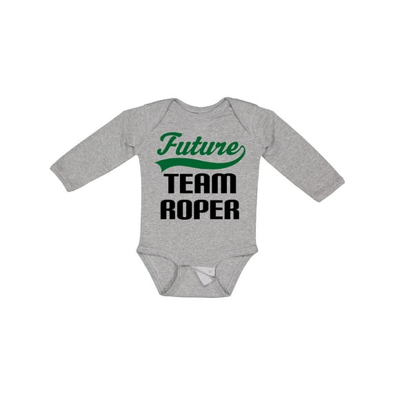 Inktastic Future Team Roper Boys Long Sleeve Baby Bodysuit
