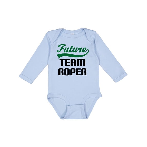 Inktastic Future Team Roper Boys Long Sleeve Baby Bodysuit
