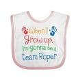 thumbnail image 1 of Inktastic Future Team Roper Cowboy Rodeo Boys or Girls Baby Bib, 1 of 4
