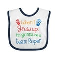 thumbnail image 1 of Inktastic Future Team Roper Cowboy Rodeo Boys or Girls Baby Bib, 1 of 4