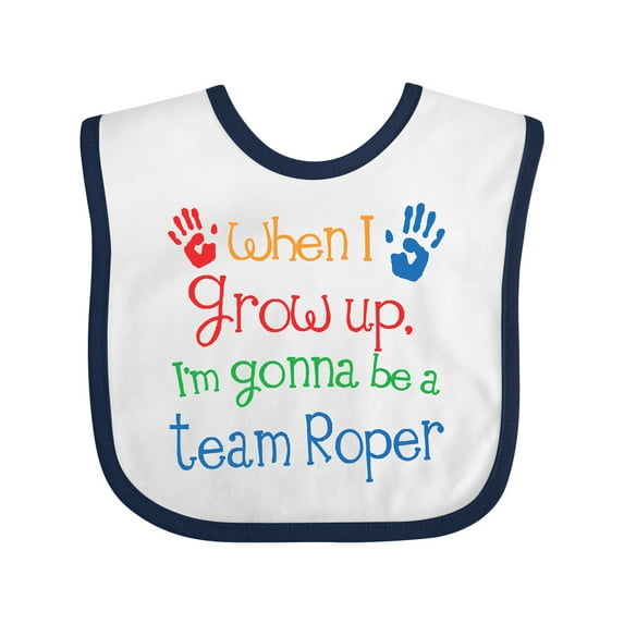 Inktastic Future Team Roper Cowboy Rodeo Boys or Girls Baby Bib