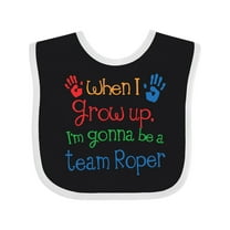 Inktastic Future Team Roper Cowboy Rodeo Boys or Girls Baby Bib