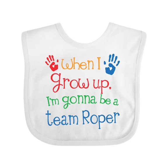 Inktastic Future Team Roper Cowboy Rodeo Boys or Girls Baby Bib