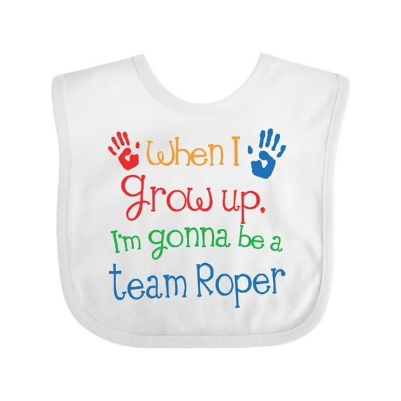 Inktastic Future Team Roper Cowboy Rodeo Boys or Girls Baby Bib