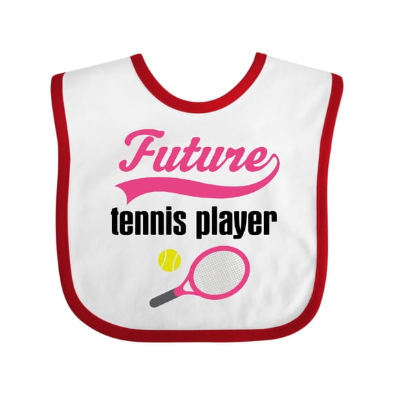 Inktastic Future Tennis Player Baby Girl Girls Baby Bib