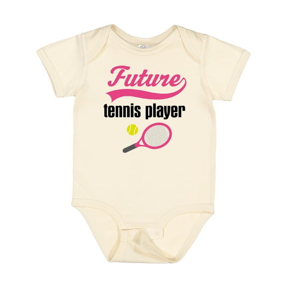 Inktastic Future Tennis Player Baby Girl Girls Baby Bodysuit