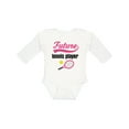 thumbnail image 1 of Inktastic Future Tennis Player Baby Girl Girls Long Sleeve Baby Bodysuit, 1 of 5
