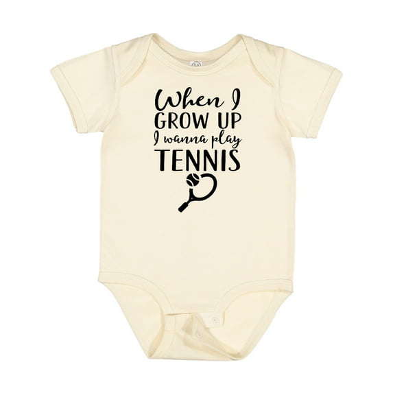 Inktastic Future Tennis Player Boys or Girls Baby Bodysuit