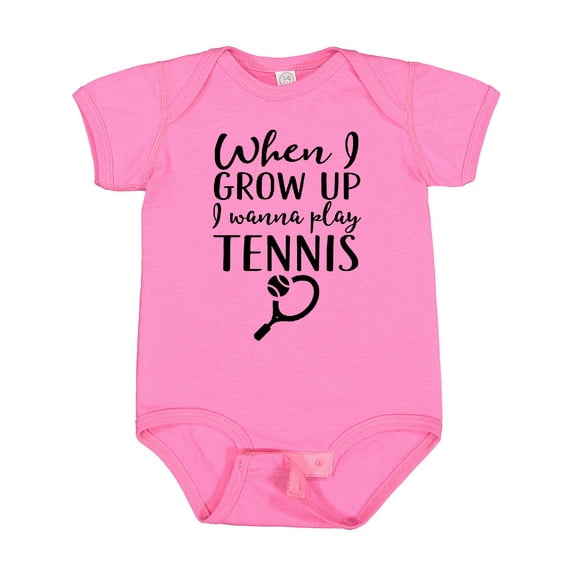 Inktastic Future Tennis Player Boys or Girls Baby Bodysuit