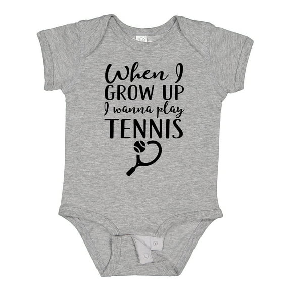 Inktastic Future Tennis Player Boys or Girls Baby Bodysuit