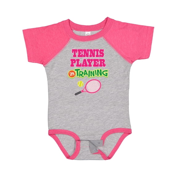 Inktastic Future Tennis Player in Training Girls Baby Bodysuit