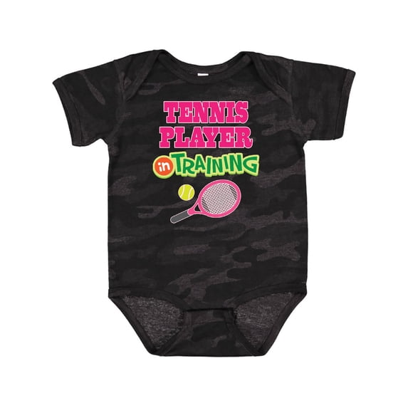 Inktastic Future Tennis Player in Training Girls Baby Bodysuit