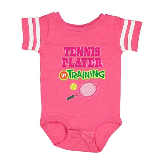 Inktastic Future Tennis Player in Training Girls Baby Bodysuit