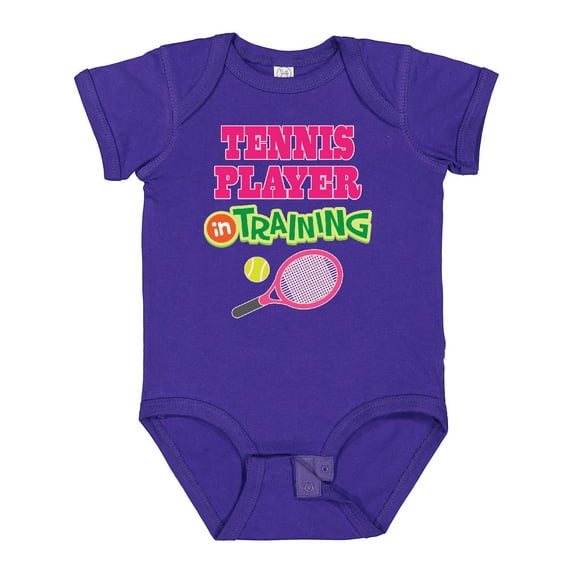 Inktastic Future Tennis Player in Training Girls Baby Bodysuit