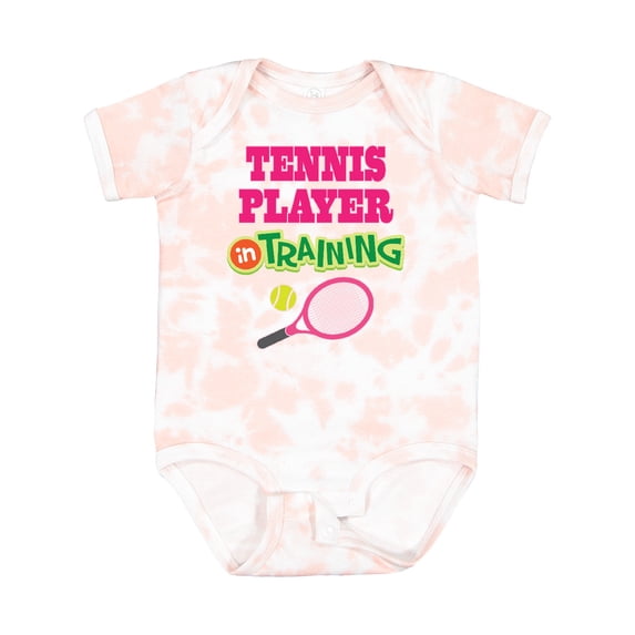 Inktastic Future Tennis Player in Training Girls Baby Bodysuit