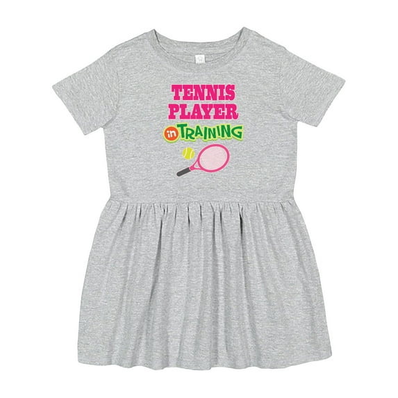Inktastic Future Tennis Player in Training Girls Toddler Dress