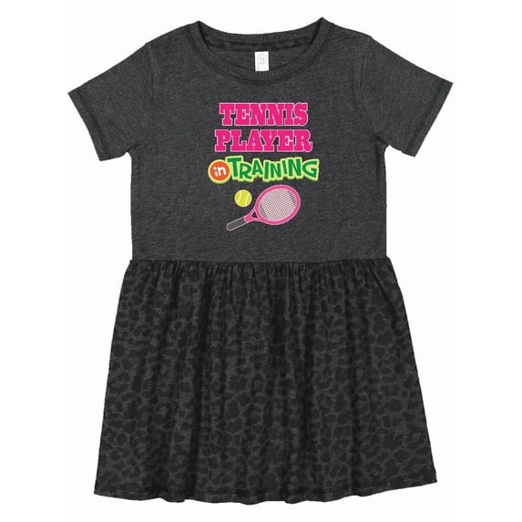Inktastic Future Tennis Player in Training Girls Toddler Dress