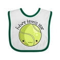 thumbnail image 1 of Inktastic Future Tennis Star- Cute Tennis Ball Boys or Girls Baby Bib, 1 of 4