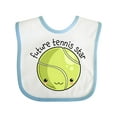 thumbnail image 1 of Inktastic Future Tennis Star- Cute Tennis Ball Boys or Girls Baby Bib, 1 of 4