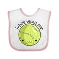 thumbnail image 1 of Inktastic Future Tennis Star- Cute Tennis Ball Boys or Girls Baby Bib, 1 of 4