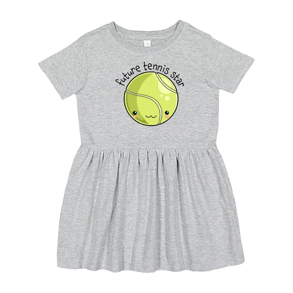 Inktastic Future Tennis Star Cute Tennis Ball Girls Toddler Dress