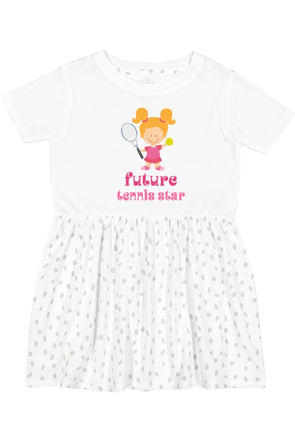 Future Tennis Star Girl Girls Toddler Dress