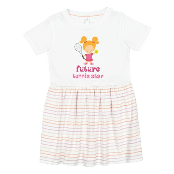 Inktastic Future Tennis Star Girl Girls Toddler Dress