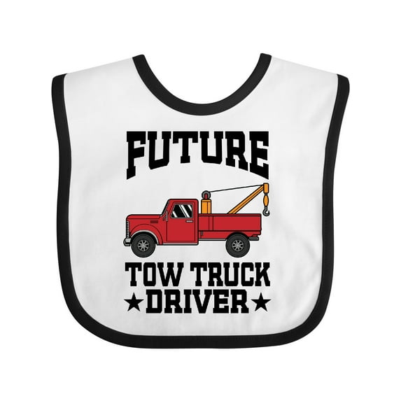 Inktastic Future Tow Truck Driver Boys Baby Bib