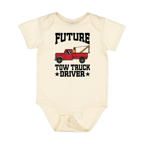 Inktastic Future Tow Truck Driver Boys Baby Bodysuit