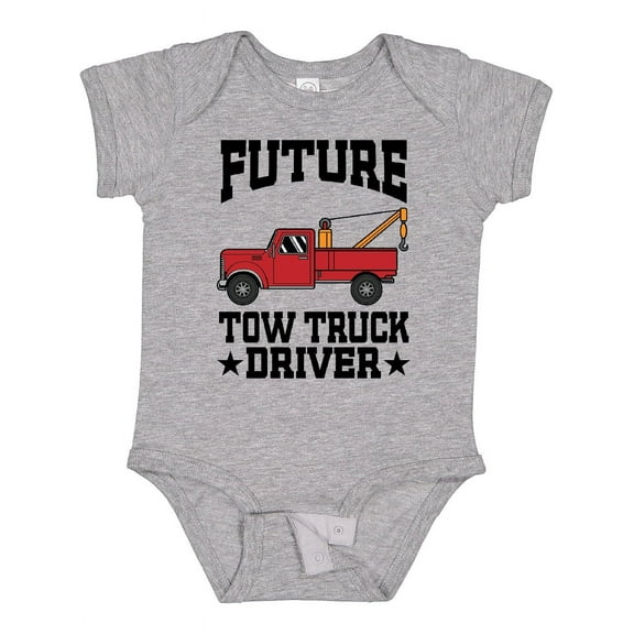 Inktastic Future Tow Truck Driver Boys Baby Bodysuit
