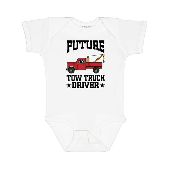 Inktastic Future Tow Truck Driver Boys Baby Bodysuit