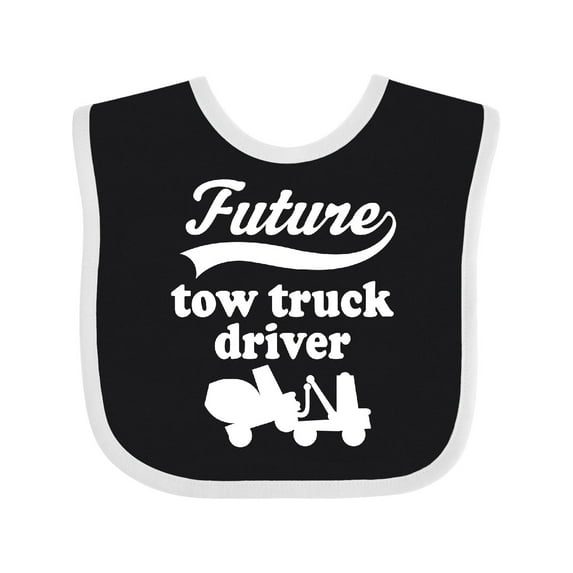Inktastic Future Tow Truck Driver Childs Boys Baby Bib