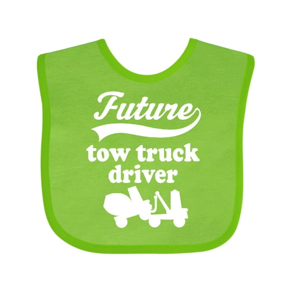 Inktastic Future Tow Truck Driver Childs Boys Baby Bib