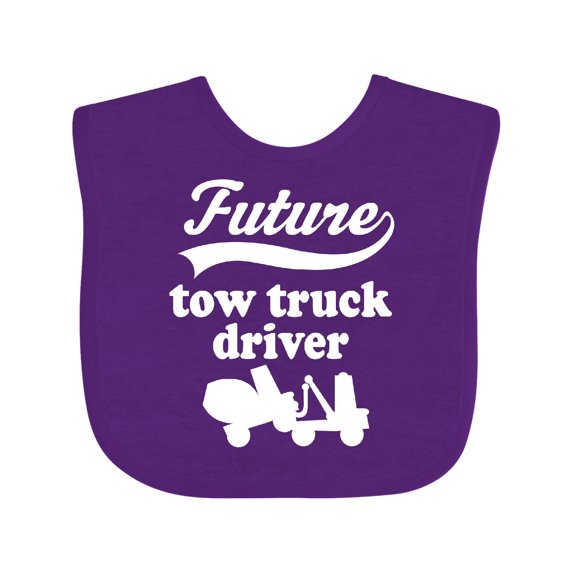 Inktastic Future Tow Truck Driver Childs Boys Baby Bib