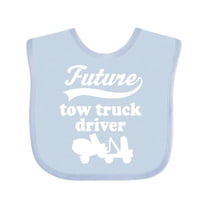 Inktastic Future Tow Truck Driver Childs Boys Baby Bib