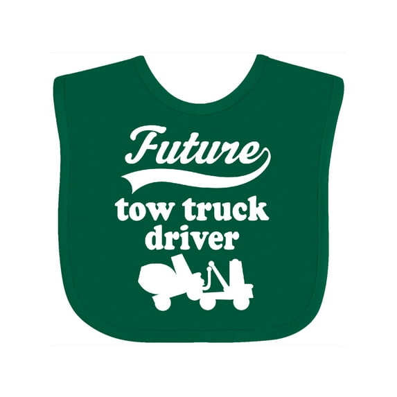 Inktastic Future Tow Truck Driver Childs Boys Baby Bib