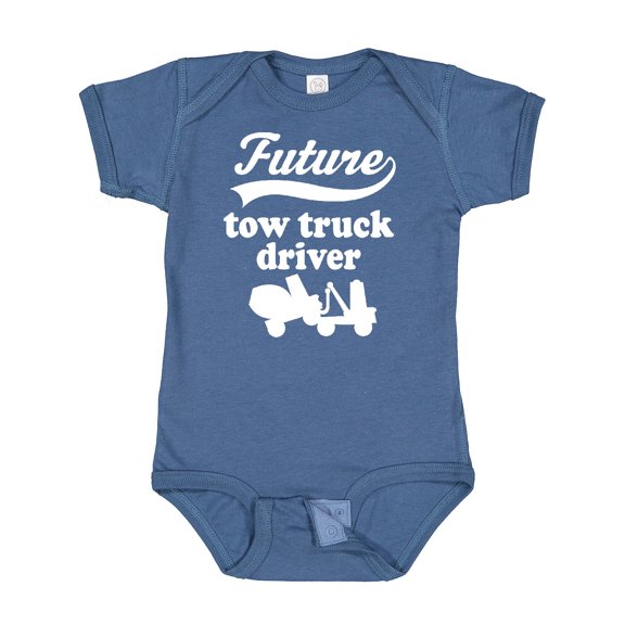 Inktastic Future Tow Truck Driver Childs Boys Baby Bodysuit