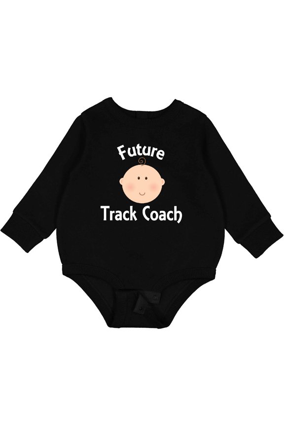 Future Track Coach Occupation Baby Fleece Bodysuit