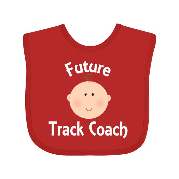 Inktastic Future Track Coach Occupation Boys or Girls Baby Bib