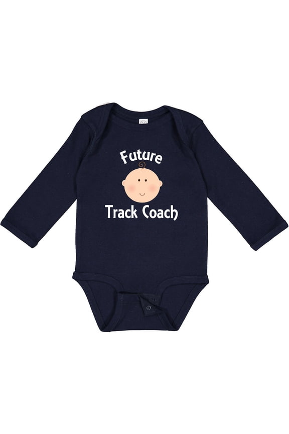 Future Track Coach Occupation Boys or Girls Long Sleeve Baby Bodysuit