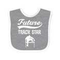 thumbnail image 1 of Inktastic Future Track Star Boys Sports Hurdles Boys or Girls Baby Bib, 1 of 4