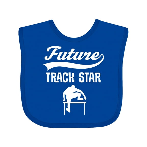 Inktastic Future Track Star Boys Sports Hurdles Boys or Girls Baby Bib