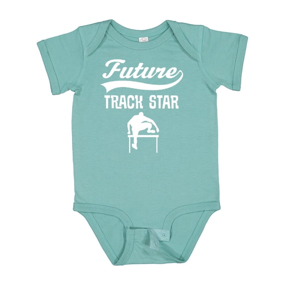 Inktastic Future Track Star Boys Sports Hurdles Boys or Girls Baby Bodysuit