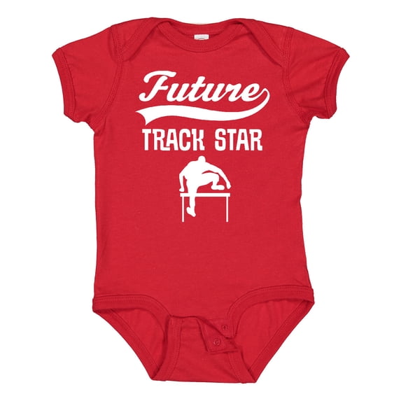 Inktastic Future Track Star Boys Sports Hurdles Boys or Girls Baby Bodysuit