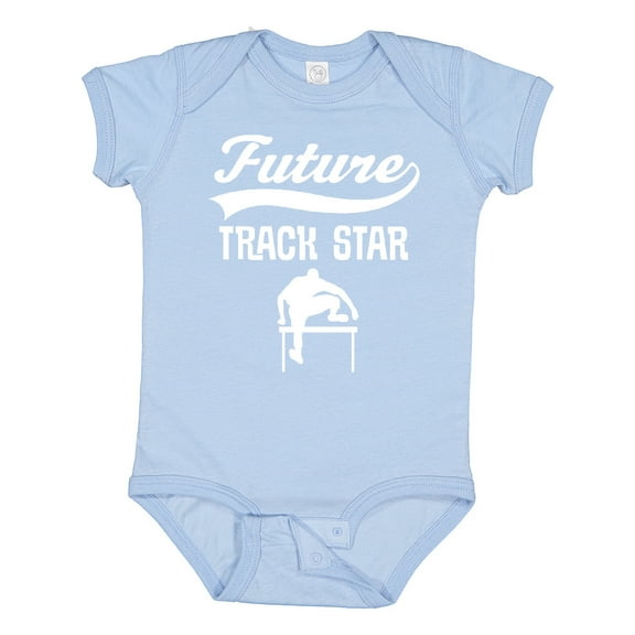 Inktastic Future Track Star Boys Sports Hurdles Boys or Girls Baby Bodysuit
