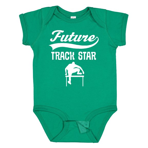 Inktastic Future Track Star Boys Sports Hurdles Boys or Girls Baby Bodysuit